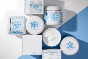 Kem ủ trắng da Igluta White Pack review-1