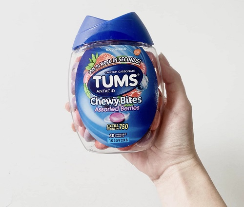 Cách sử dụng viên giảm đầy hơi khó tiêu Tums Chewy Bites của Mỹ-4